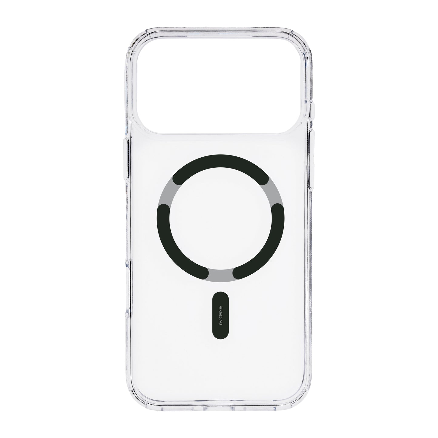Dviced prozirna MagSafe maskica za iPhone 17 Pro Max - crna