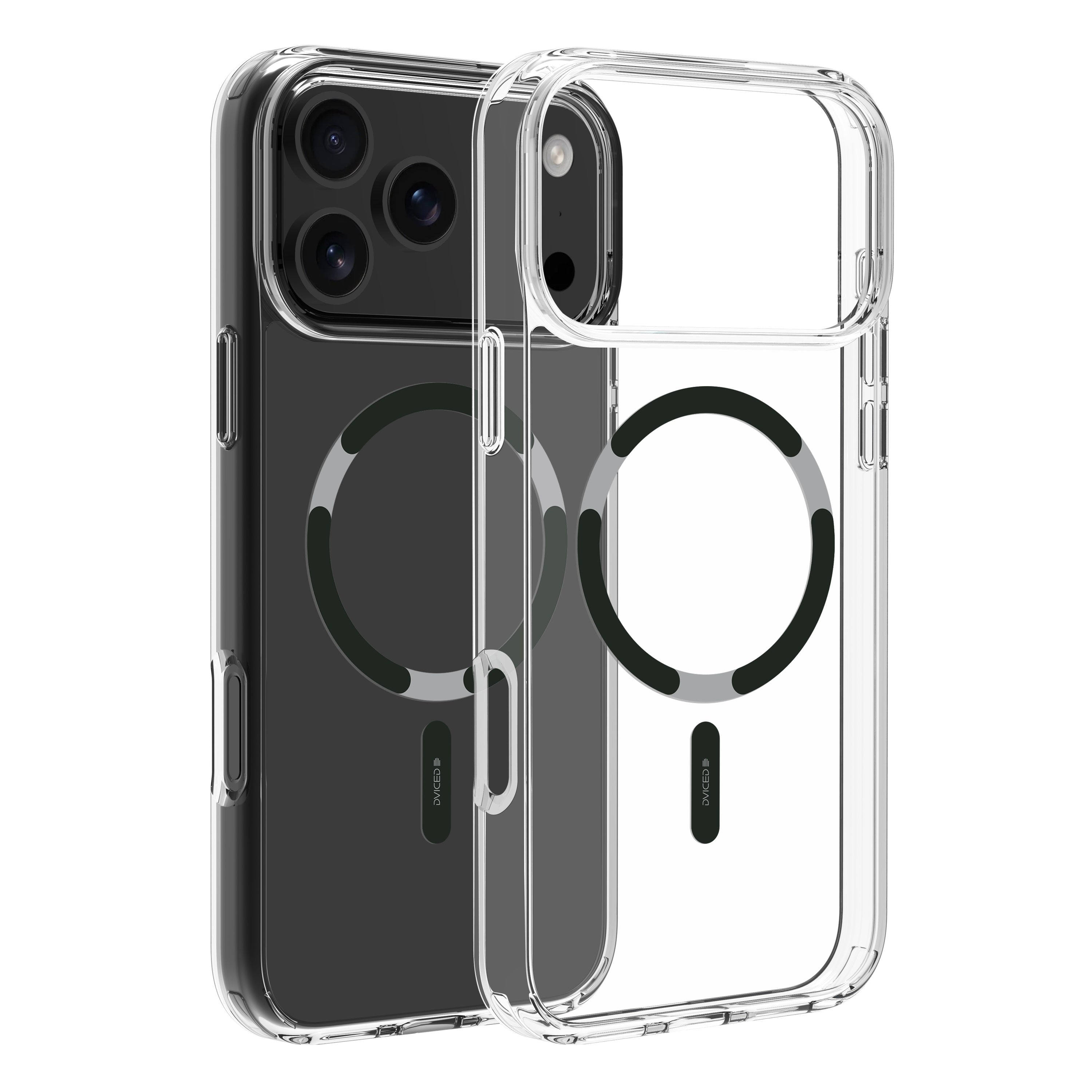 Dviced prozirna MagSafe maskica za iPhone 17 Pro Max crna