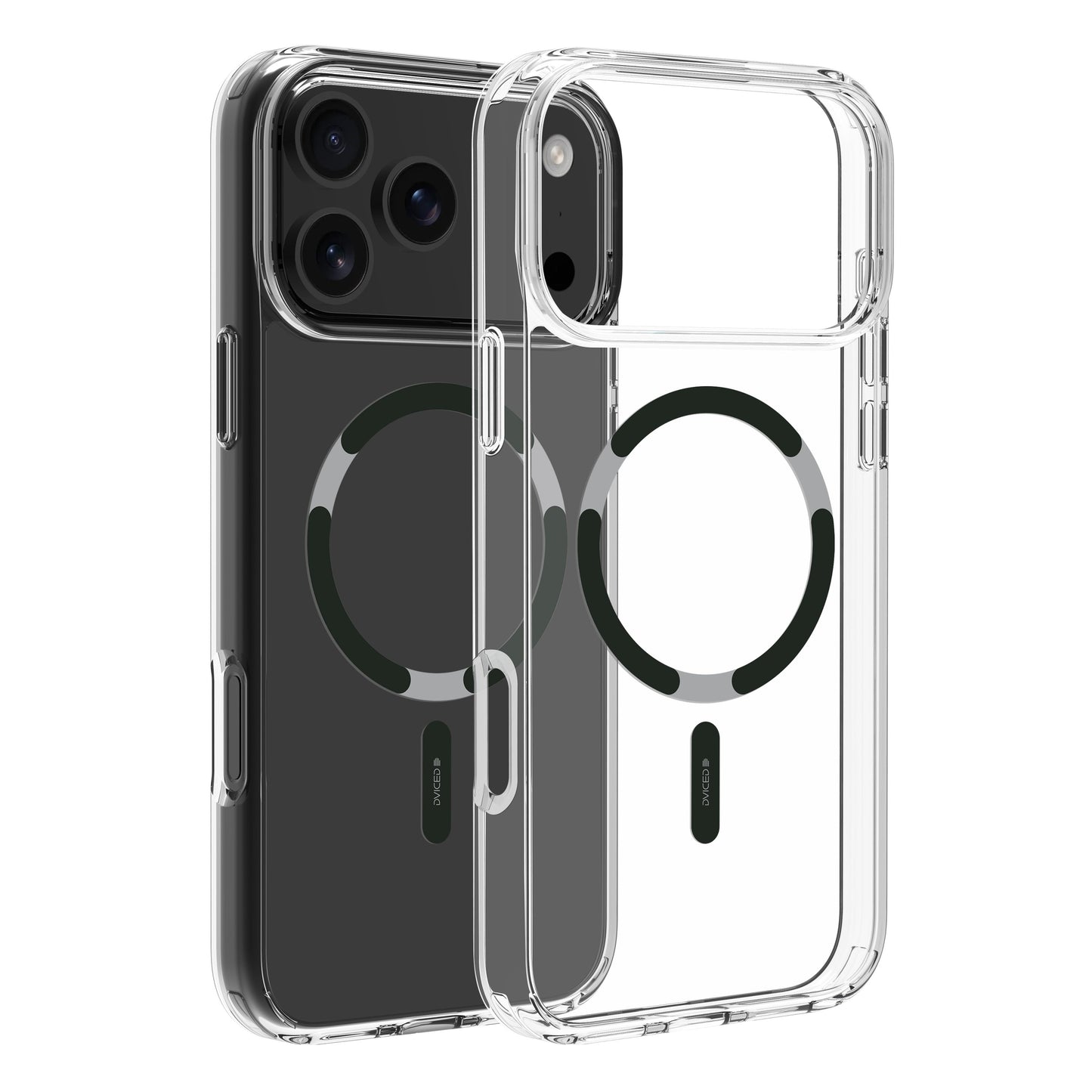 Dviced prozirna MagSafe maskica za iPhone 17 Pro Max - crna
