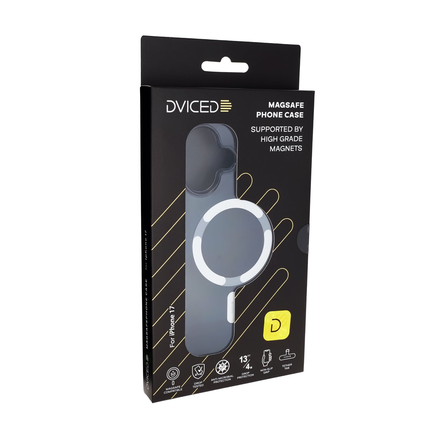 Dviced zatamnjena MagSafe maskica za iPhone 17 - srebrna