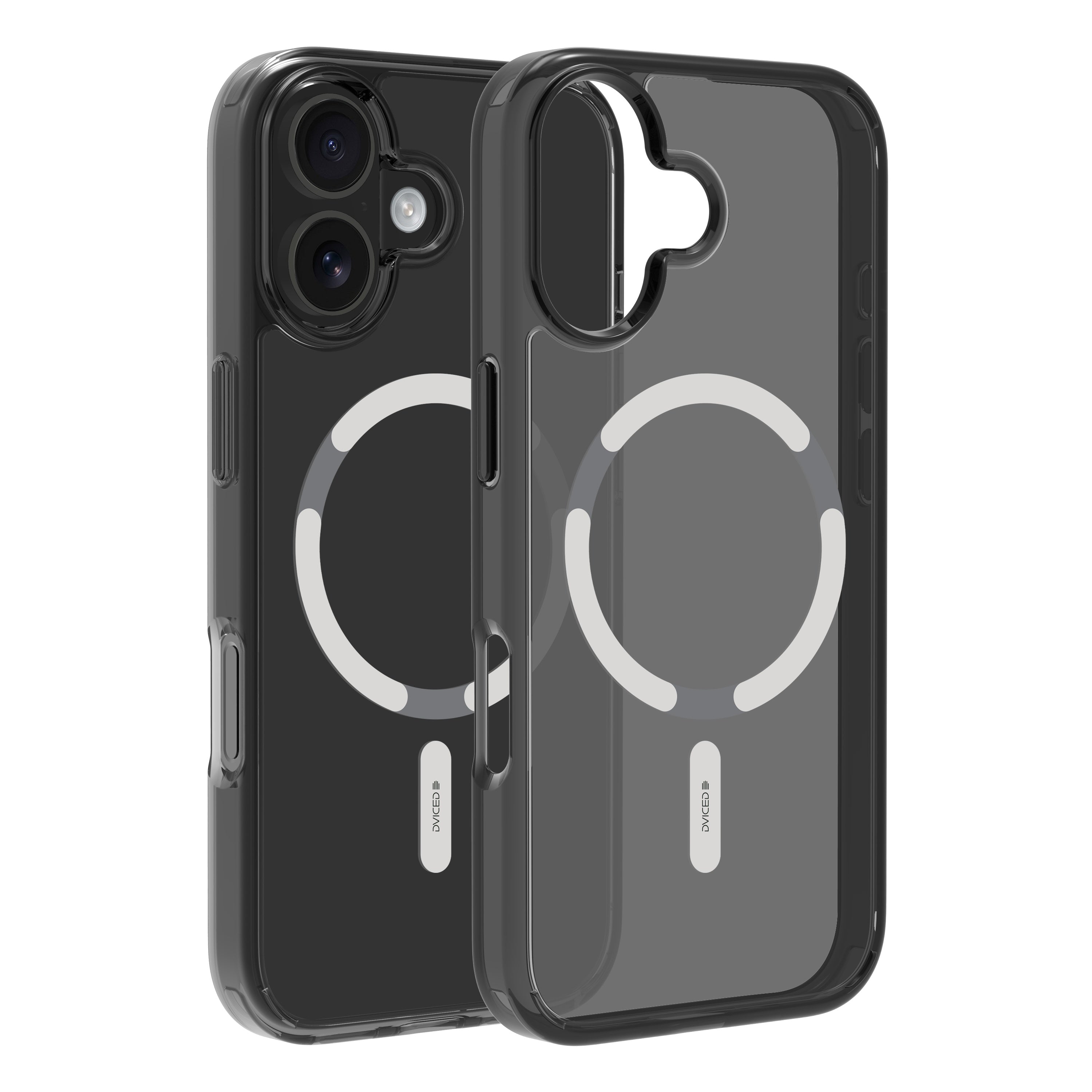 Dviced zatamnjena MagSafe maskica za iPhone 17 srebrna