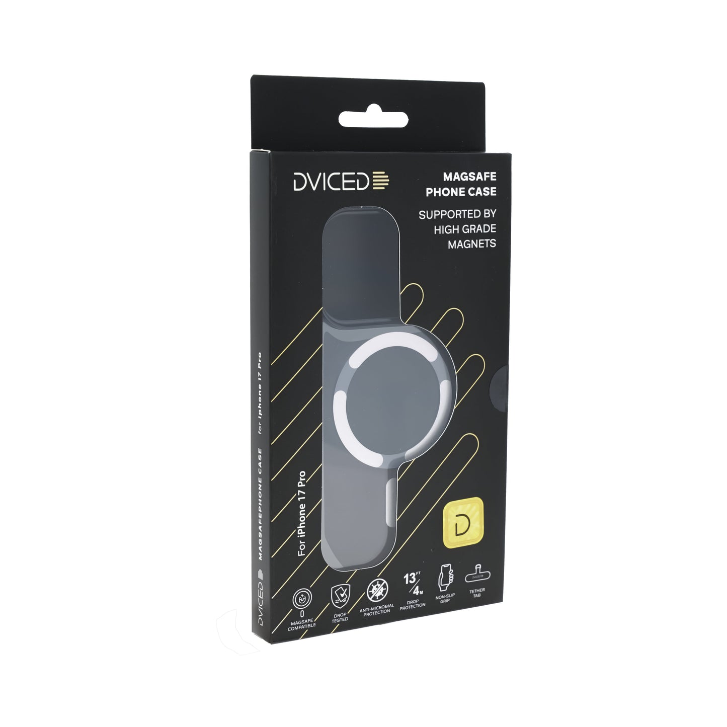 Dviced zatamnjena MagSafe maskica za iPhone 17 Pro - srebrna