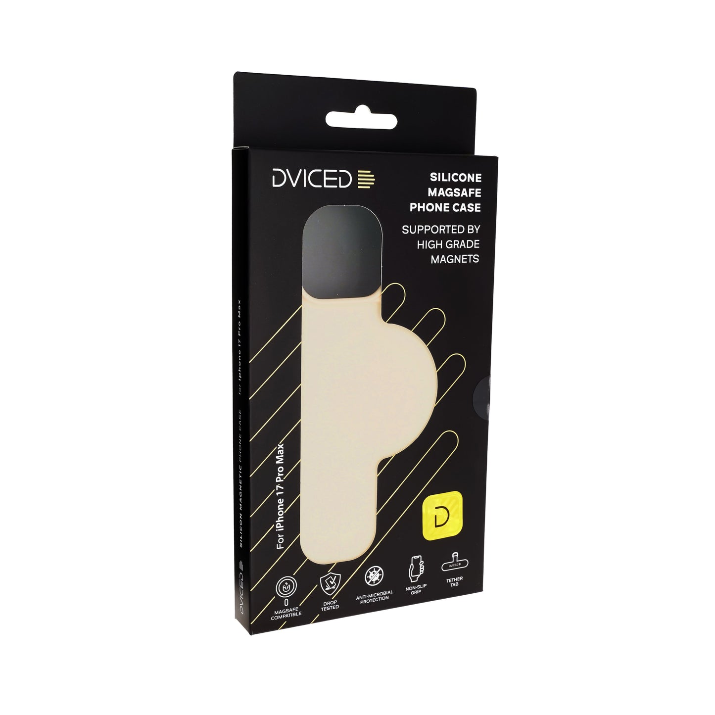 Dviced silikonska MagSafe maskica za iPhone 17 Pro Max - bež