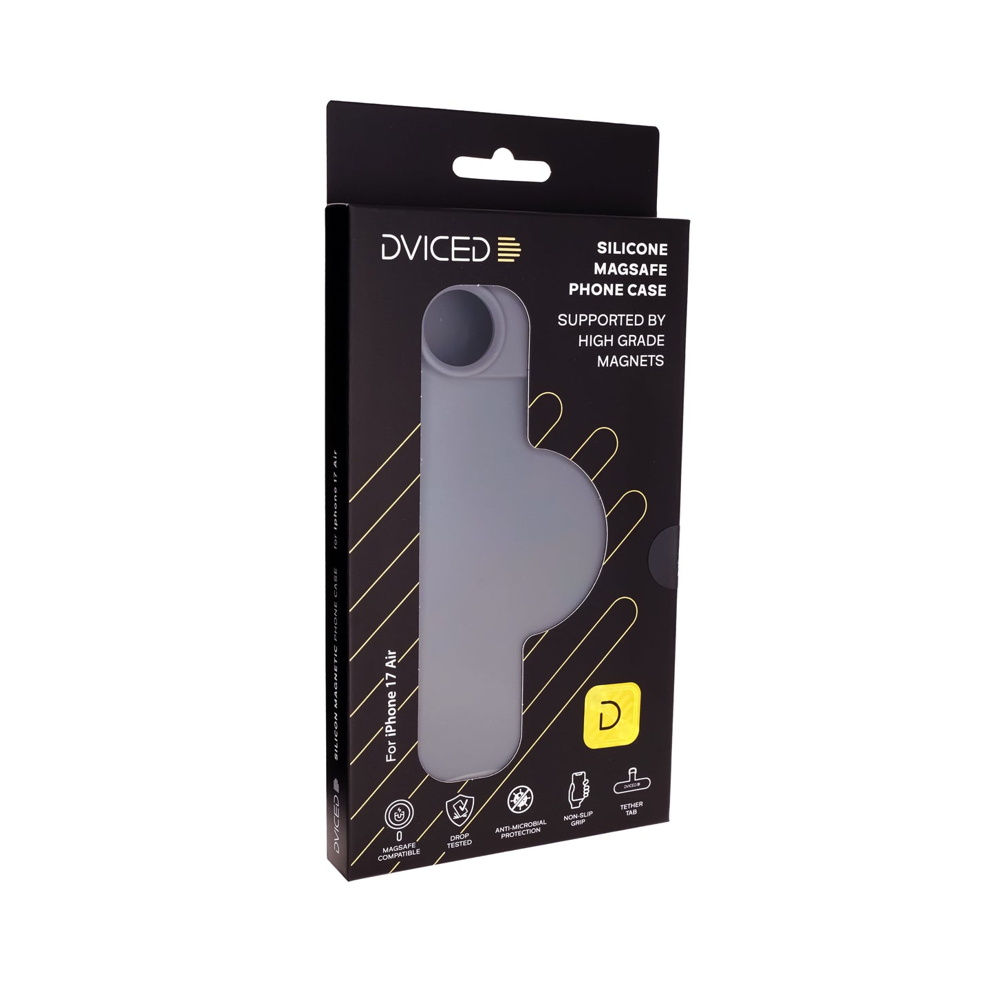 Dviced silikonska MagSafe maskica za iPhone 17 Air - siva