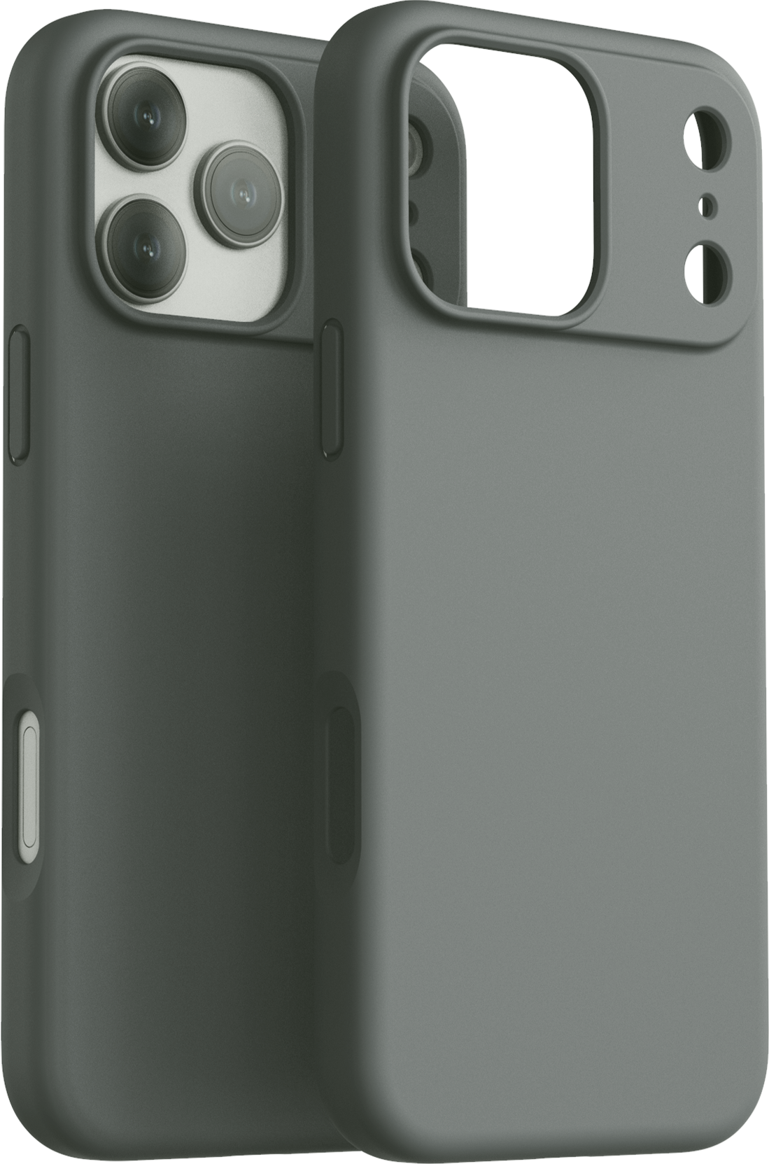 Dviced silikonska MagSafe maskica za iPhone 17 Pro Max siva