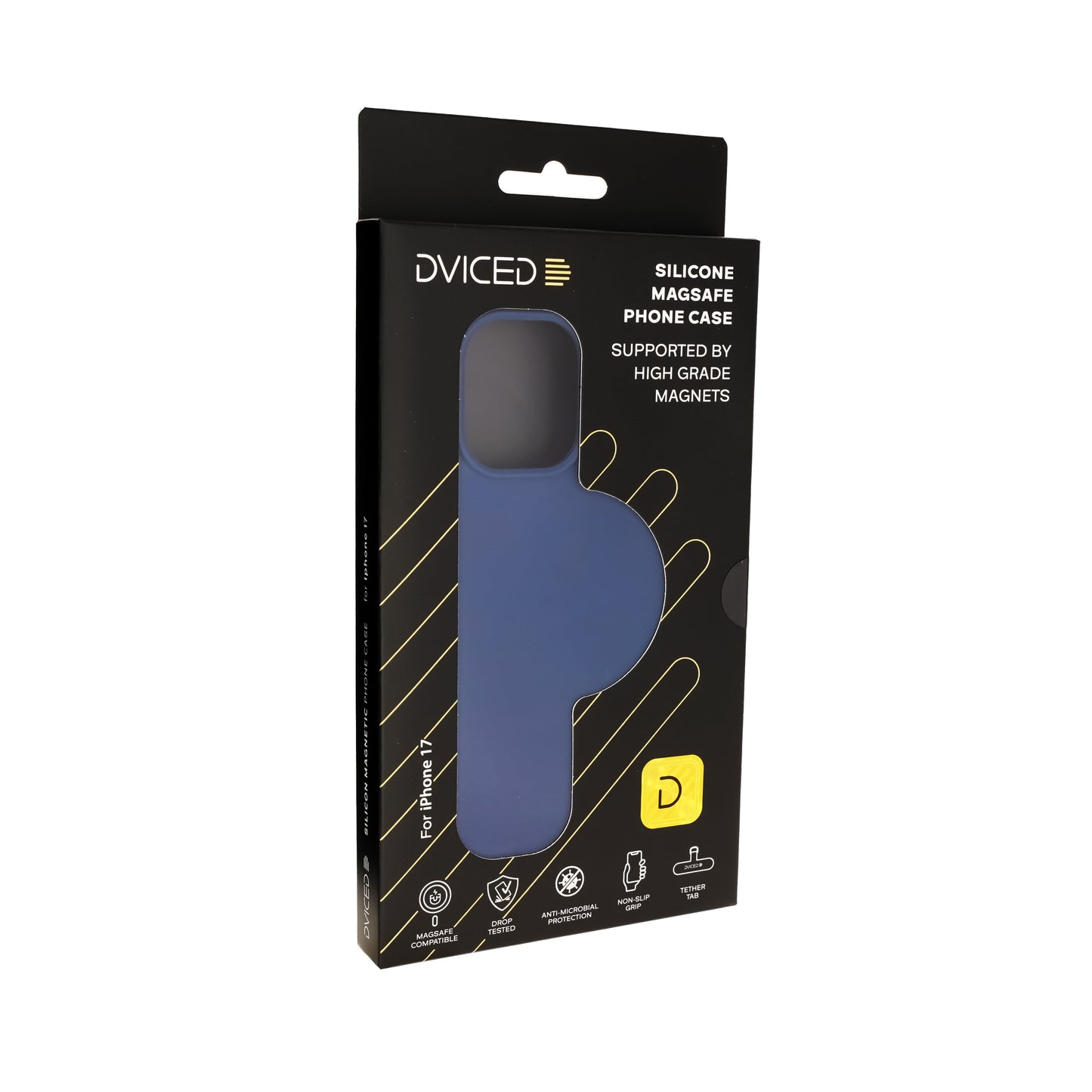 Dviced silikonska MagSafe maskica za iPhone 17 - plava