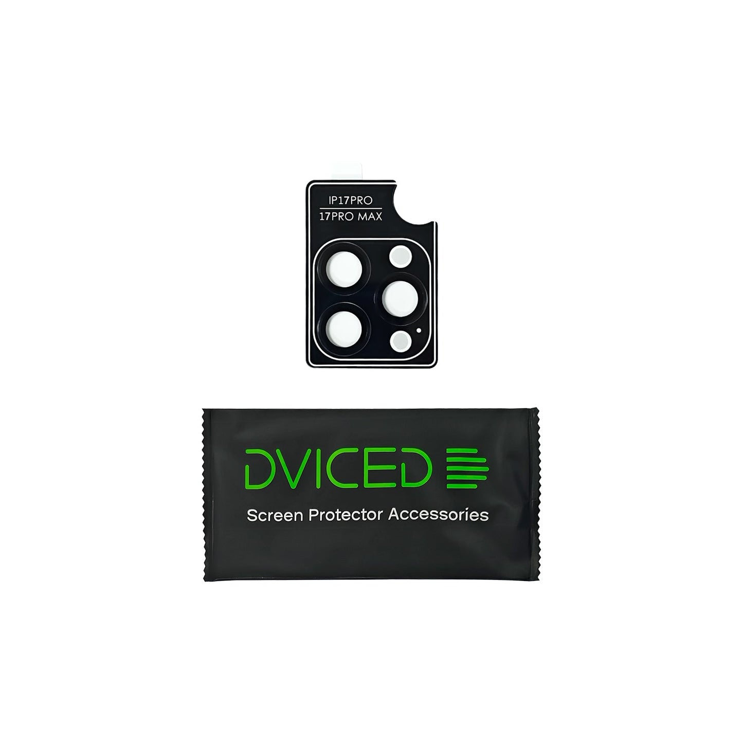 Dviced zaštita za kameru od ojačanog stakla za iPhone 17 Pro ili 17 Pro Max s aplikatorom
