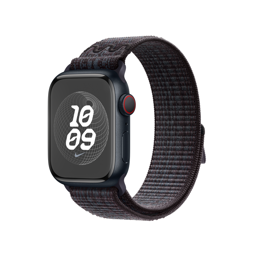 41mm Black/Blue Nike Sport Loop - iSTYLE HR