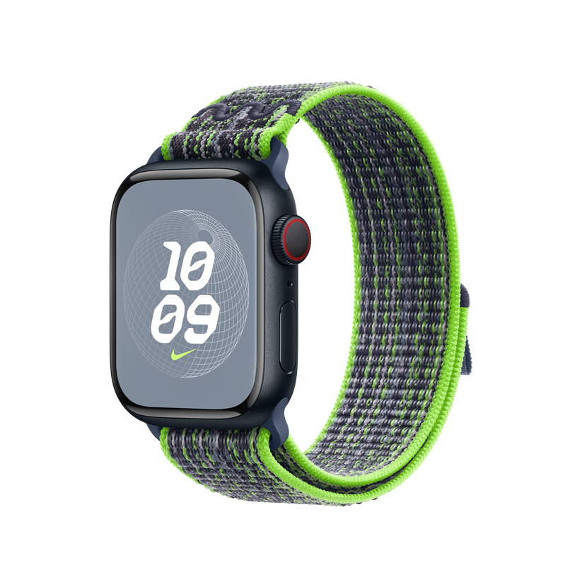 41mm Bright Green/Blue Nike Sport Loop - iSTYLE HR