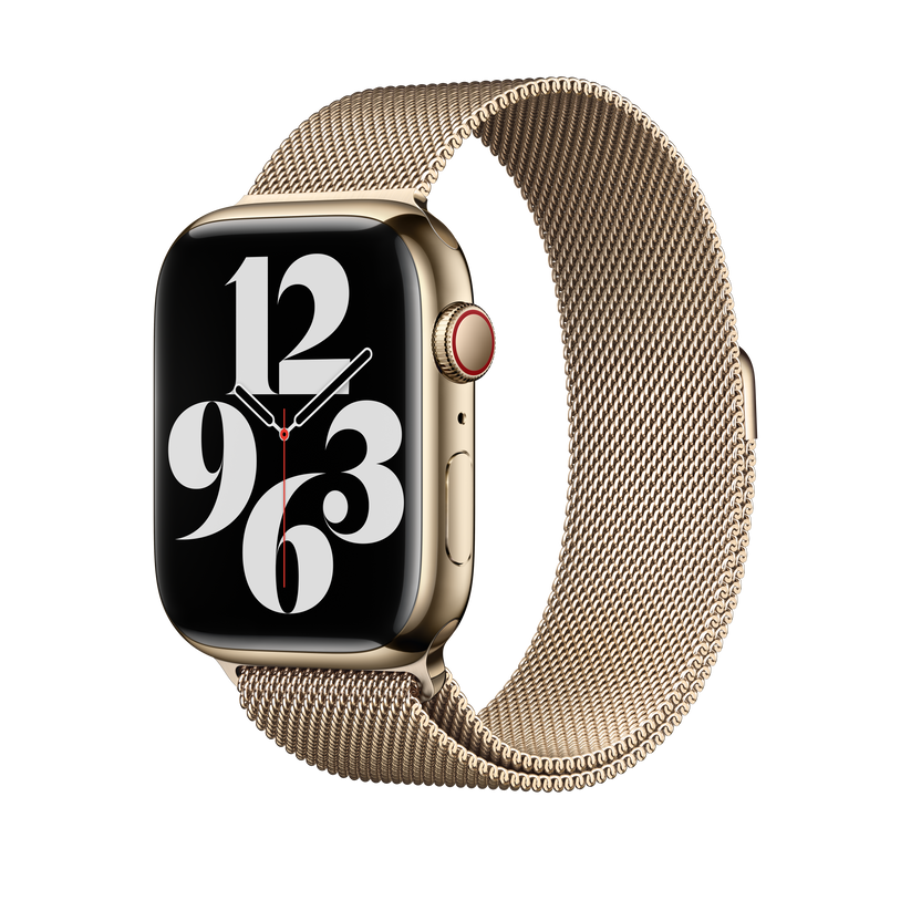 45mm Gold Milanese Loop - iSTYLE HR