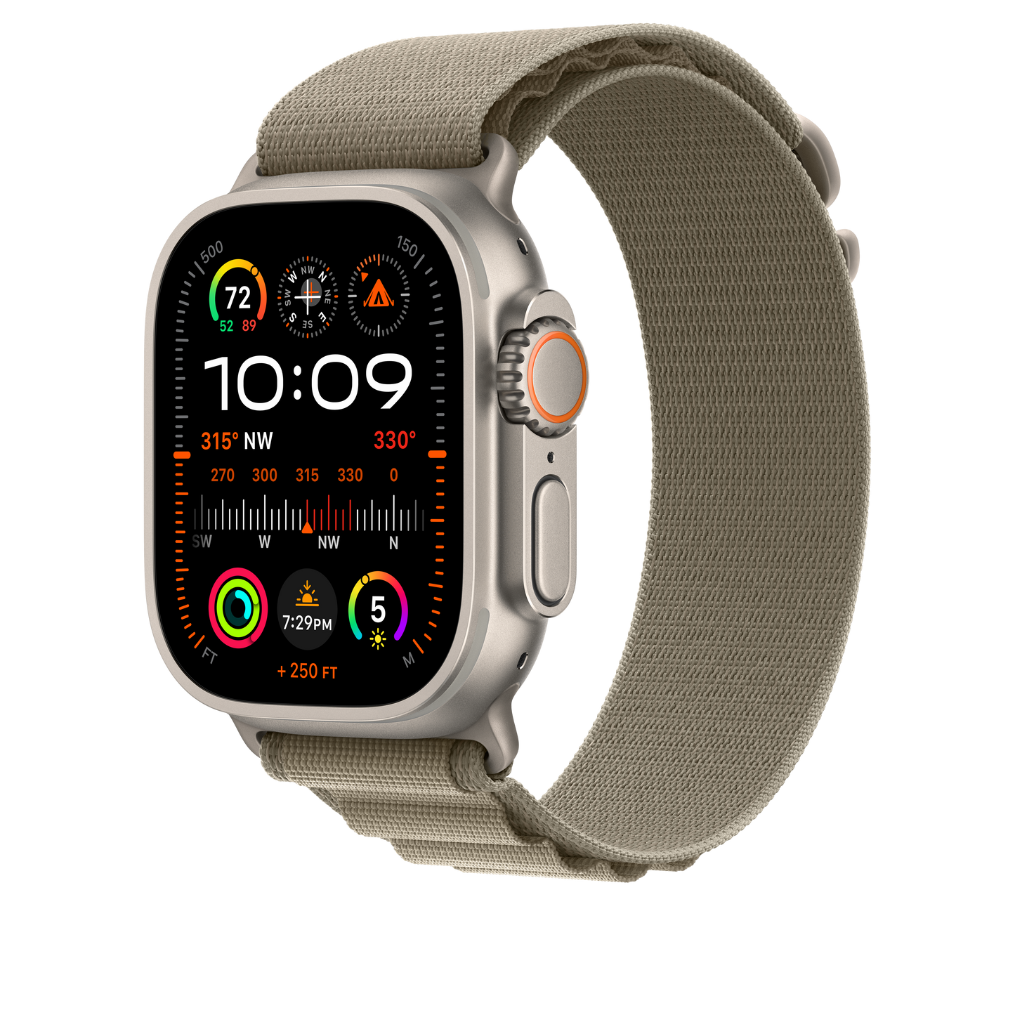 49mm Olive Alpine Loop - Medium - iSTYLE HR