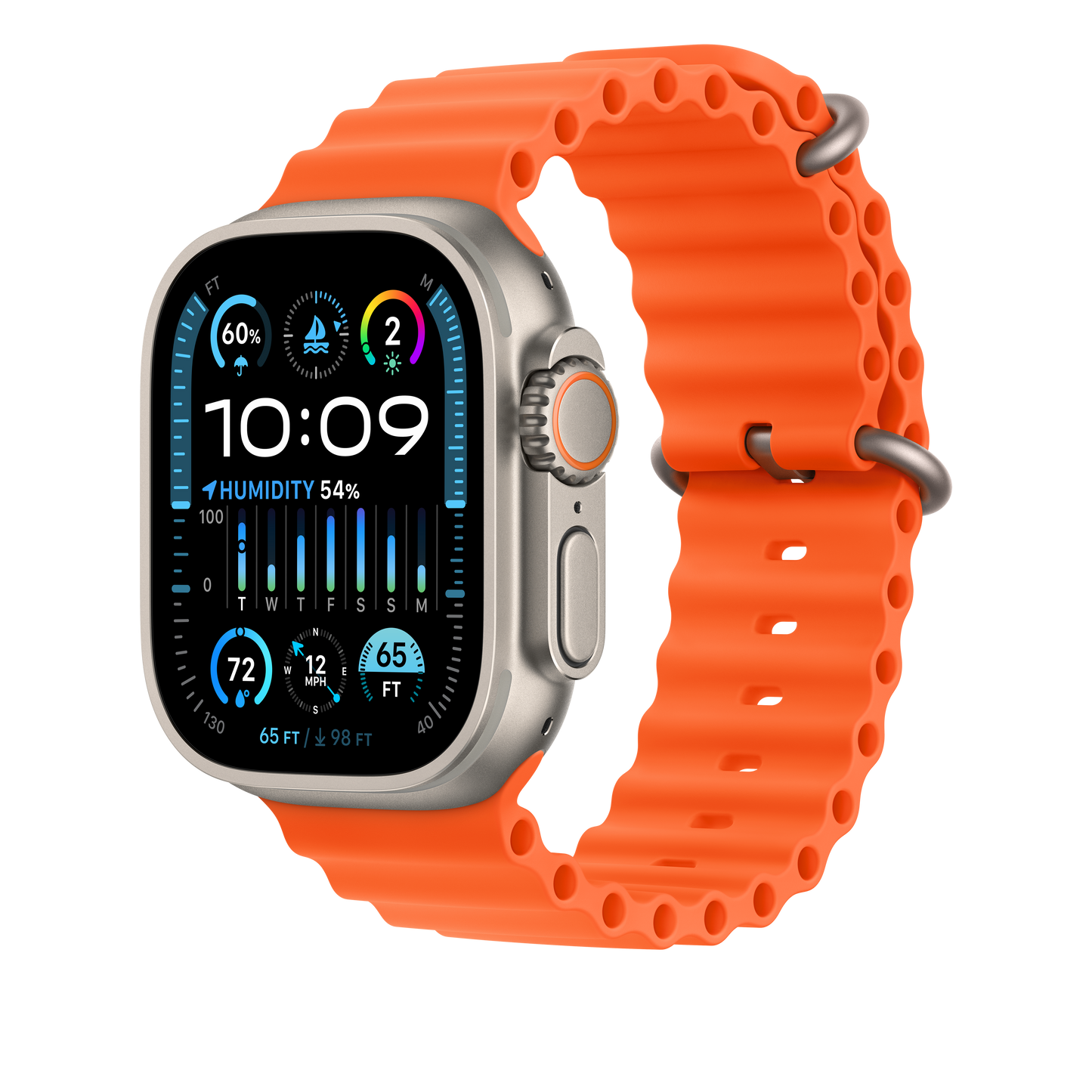 49mm Orange Ocean Band - iSTYLE HR