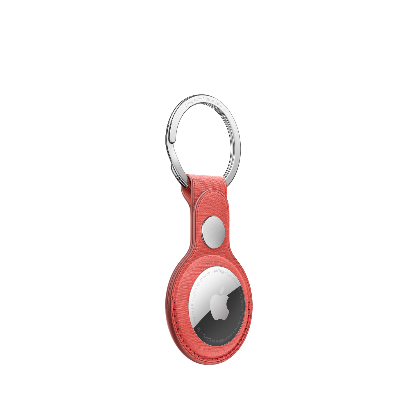 AirTag FineWoven Key Ring - Coral - iSTYLE HR