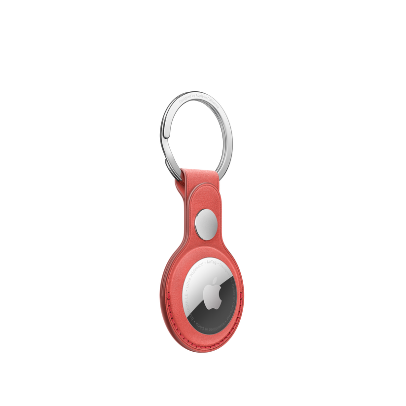 AirTag FineWoven Key Ring - Coral - iSTYLE HR