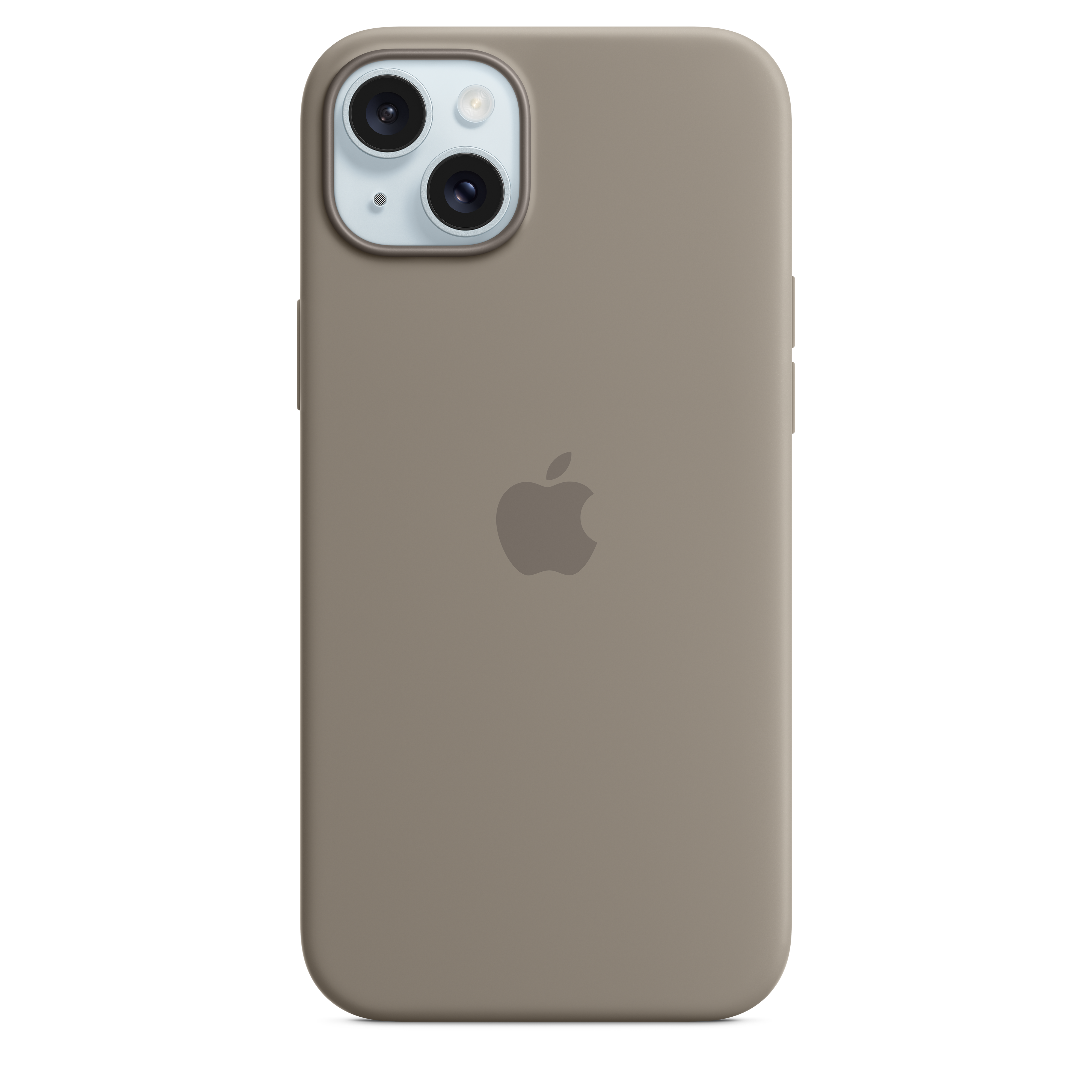 Silikonska maskica s MagSafe za iPhone 15 Plus - glinasto siva