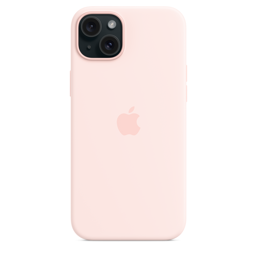 iPhone 15 Plus Silicone Case with MagSafe - Light Pink - iSTYLE HR