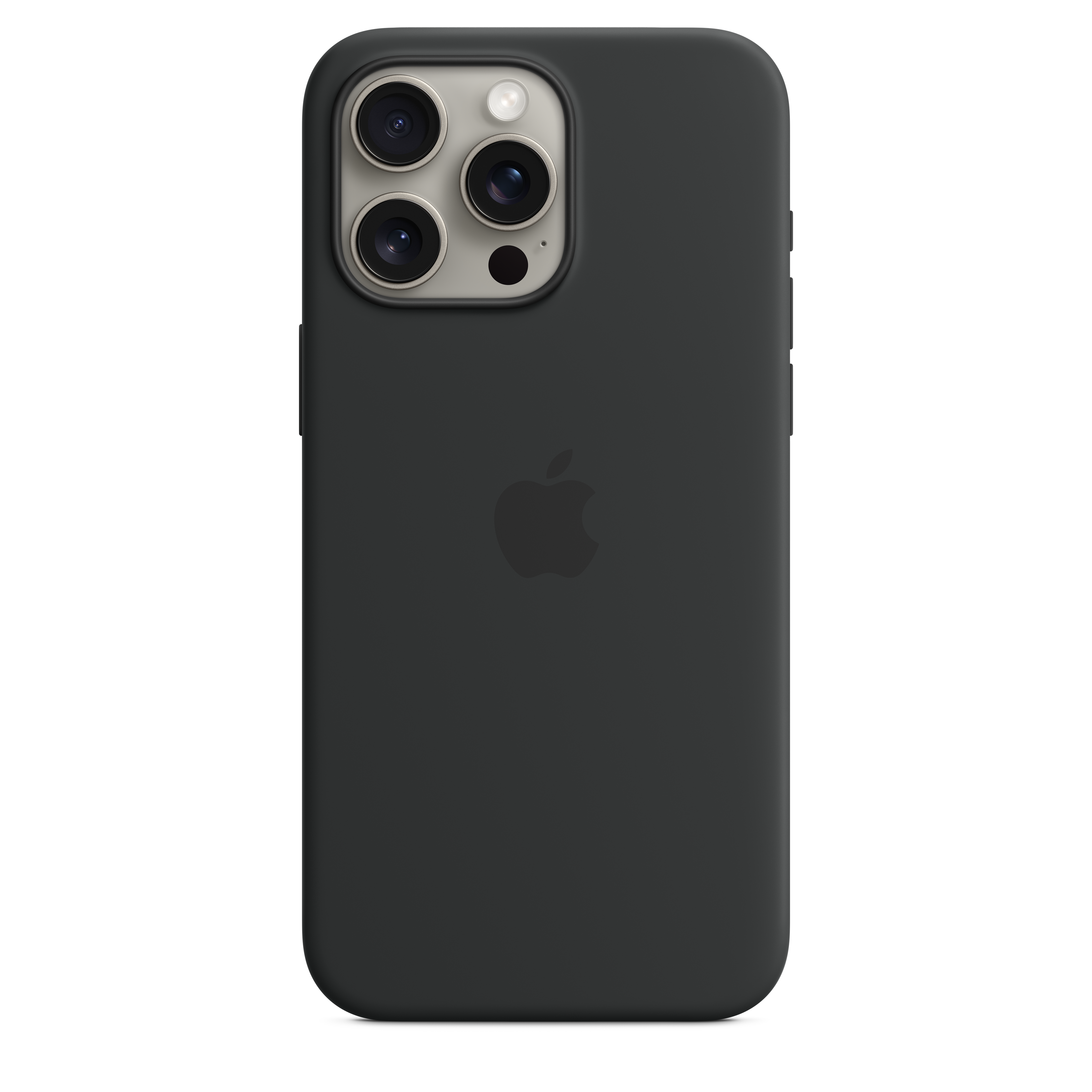 Silikonska maskica s MagSafe za iPhone 15 Pro Max - crna