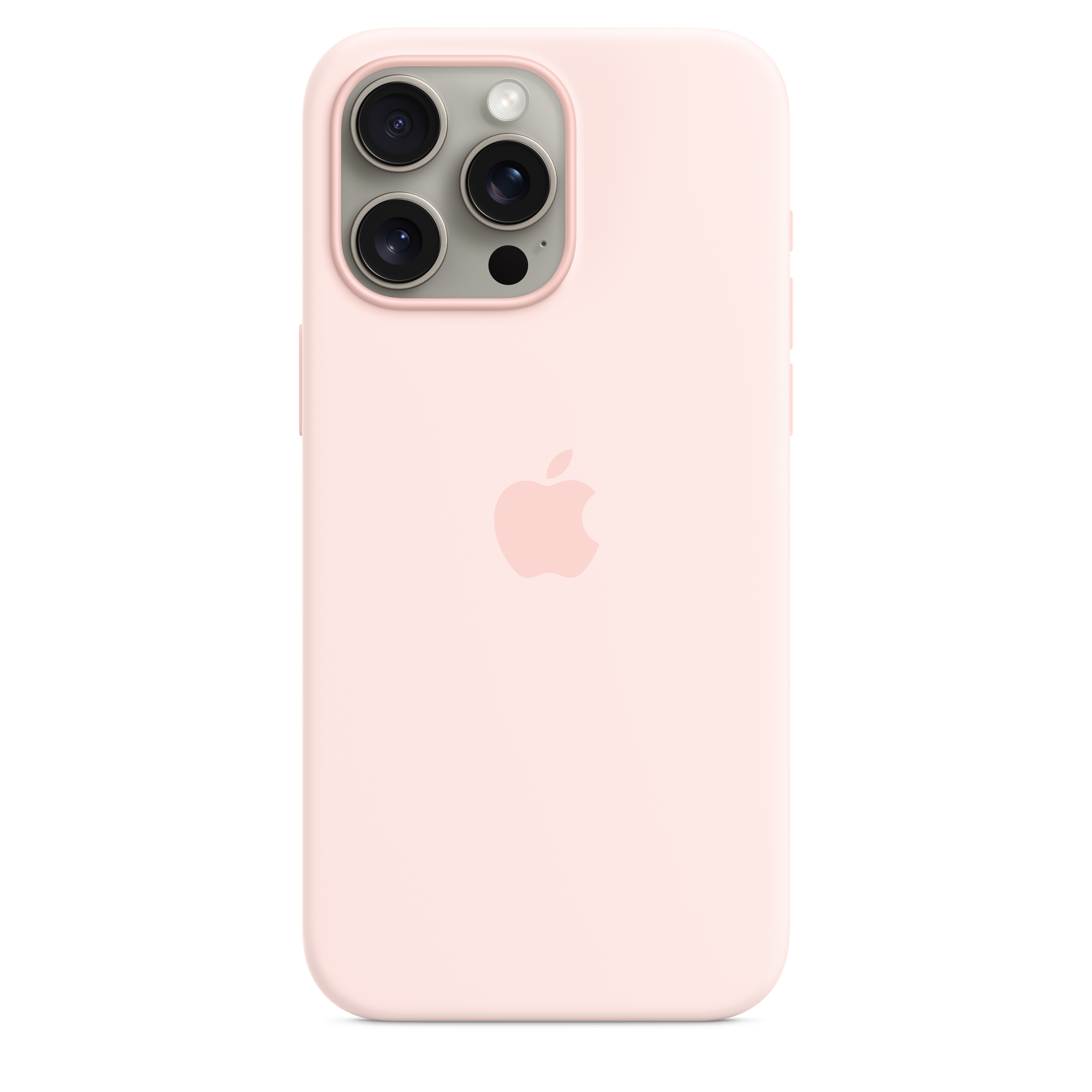 Silikonska maskica s MagSafe za iPhone 15 Pro Max - svijetlo ružičasta