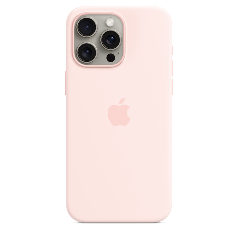 iPhone 15 Pro Max Silicone Case with MagSafe - Light Pink - iSTYLE HR