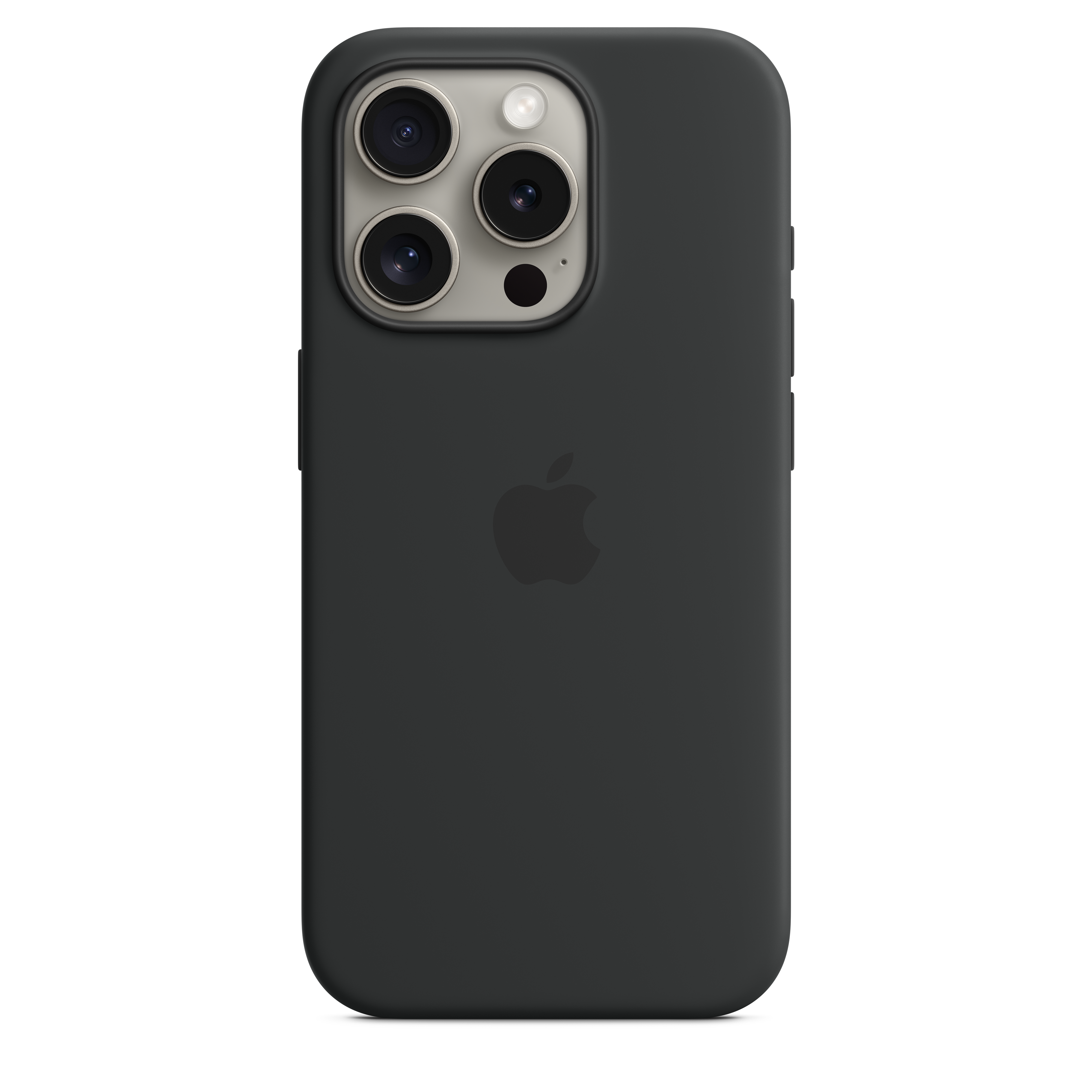 Silikonska maskica s MagSafe za iPhone 15 Pro - crna