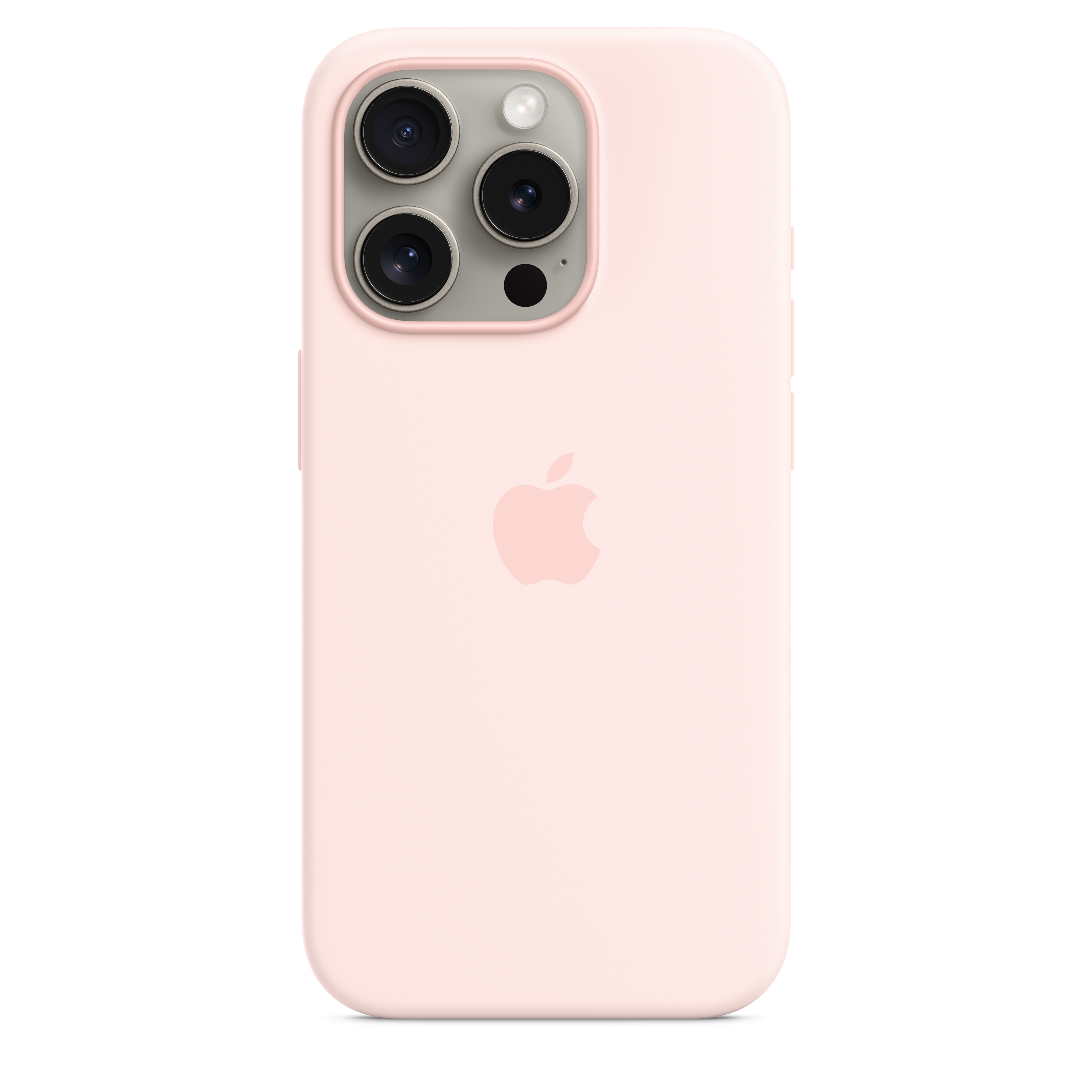 Silikonska maskica s MagSafe za iPhone 15 Pro - svijetlo ružičasta
