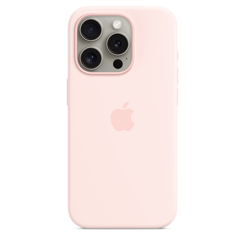 iPhone 15 Pro Silicone Case with MagSafe - Light Pink - iSTYLE HR