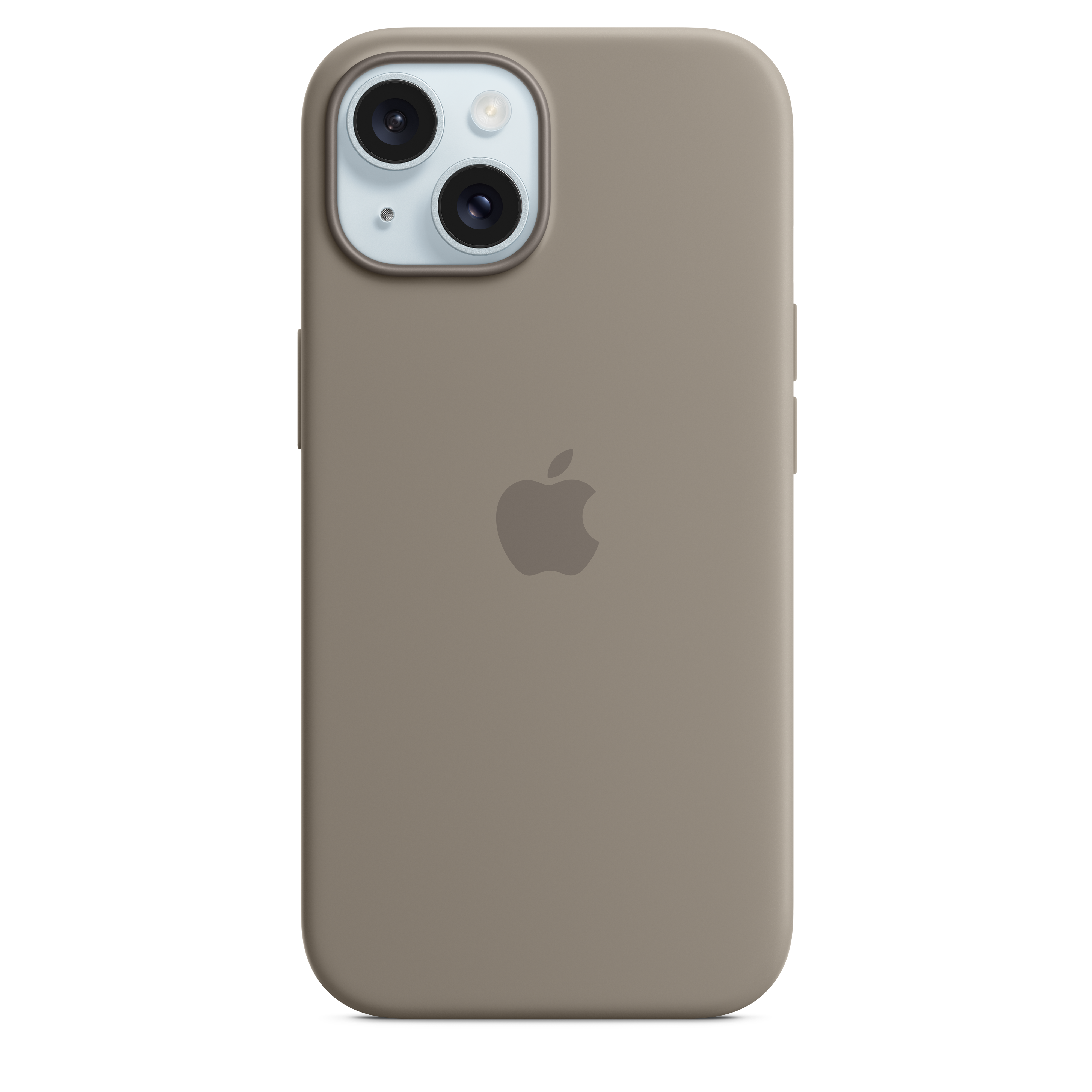 iPhone 15 silikonska maska s MagSafe - glinena