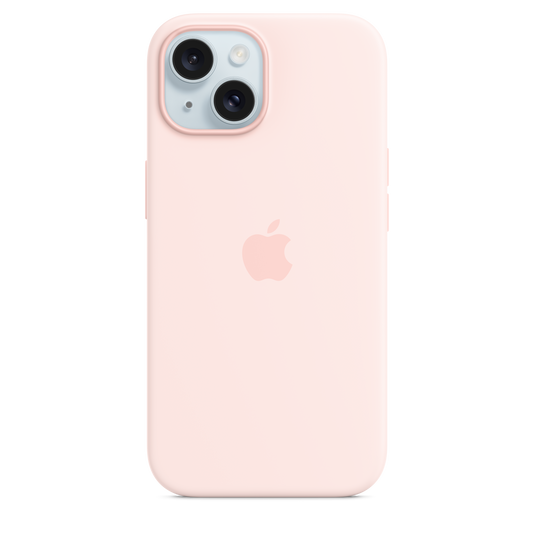 iPhone 15 Silicone Case with MagSafe - Light Pink - iSTYLE HR