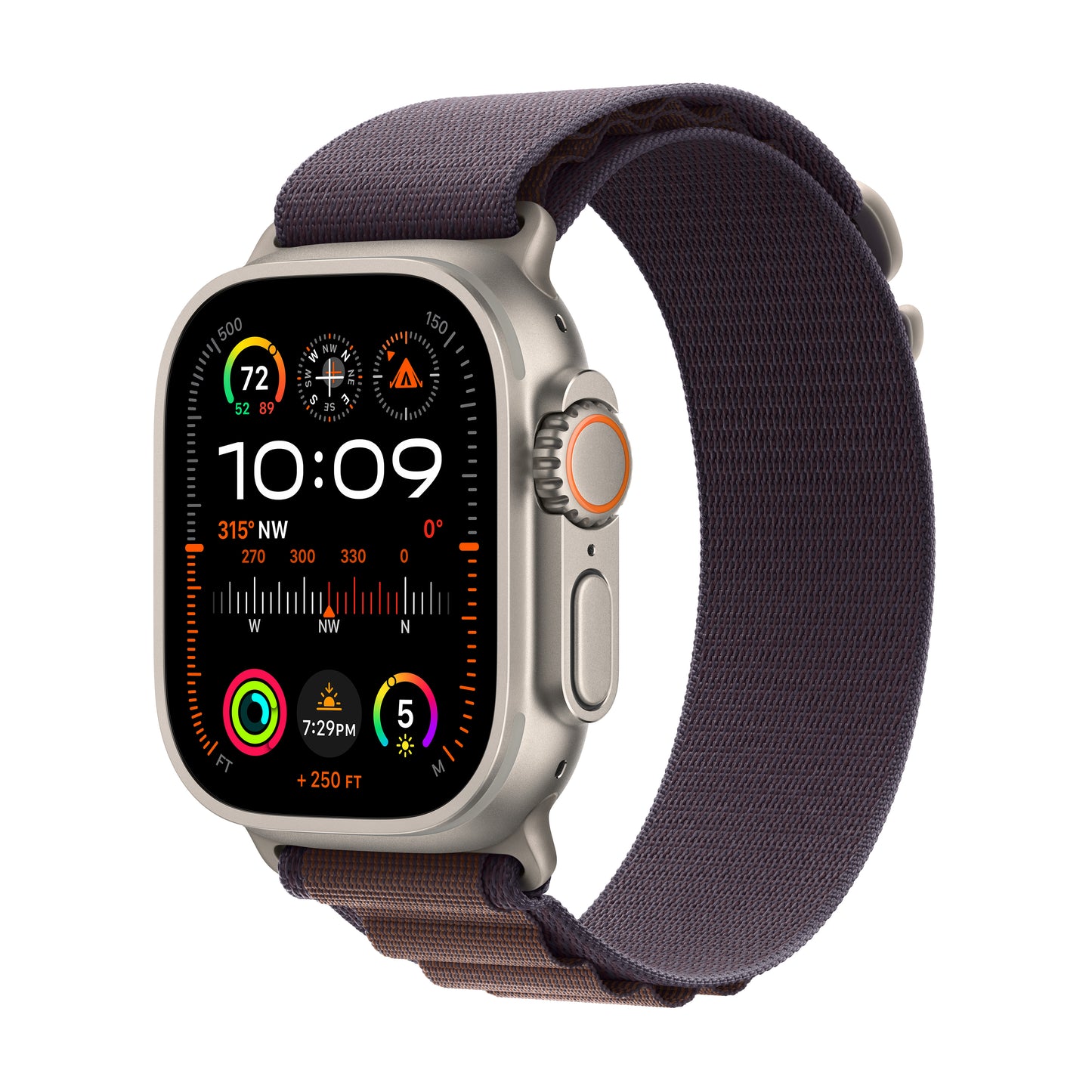 Apple Watch Ultra 2 GPS + Cellular 49mm Titanium Case with Indigo Alpine Loop - Small - iSTYLE HR