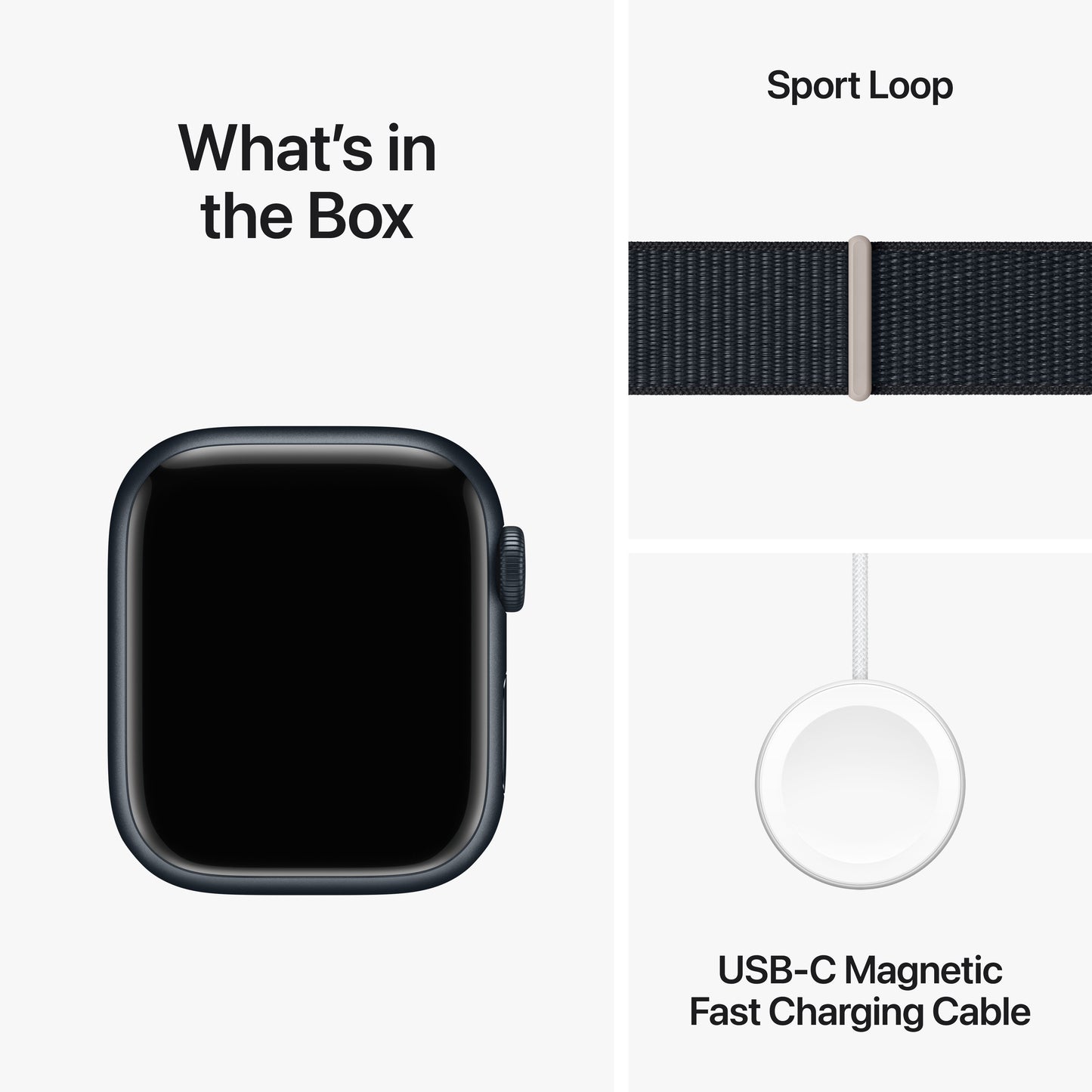 Apple Watch Series 9 GPS 41mm Midnight Aluminum Case with Midnight Sport Loop - iSTYLE HR