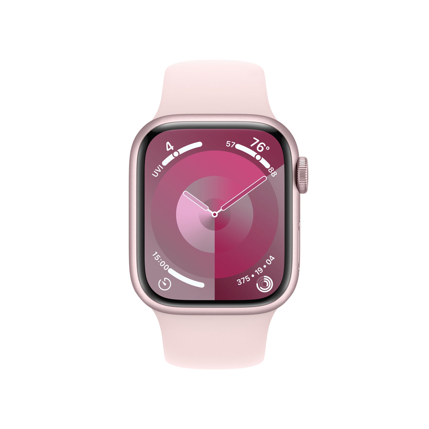 Apple Watch Series 9 GPS 41mm Pink Aluminum Case with Light Pink Sport Band - M/L - iSTYLE HR