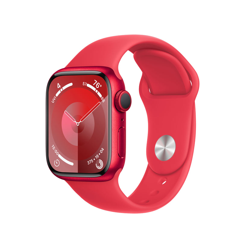 Apple Watch Series 9 GPS 41mm (PRODUCT)RED Aluminum Case with (PRODUCT)RED Sport Band - M/L - iSTYLE HR