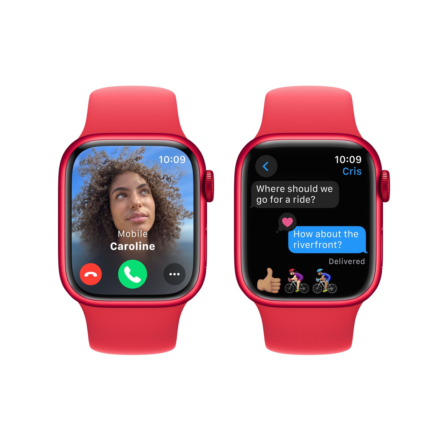 Apple Watch Series 9 GPS 41mm (PRODUCT)RED Aluminum Case with (PRODUCT)RED Sport Band - S/M - iSTYLE HR