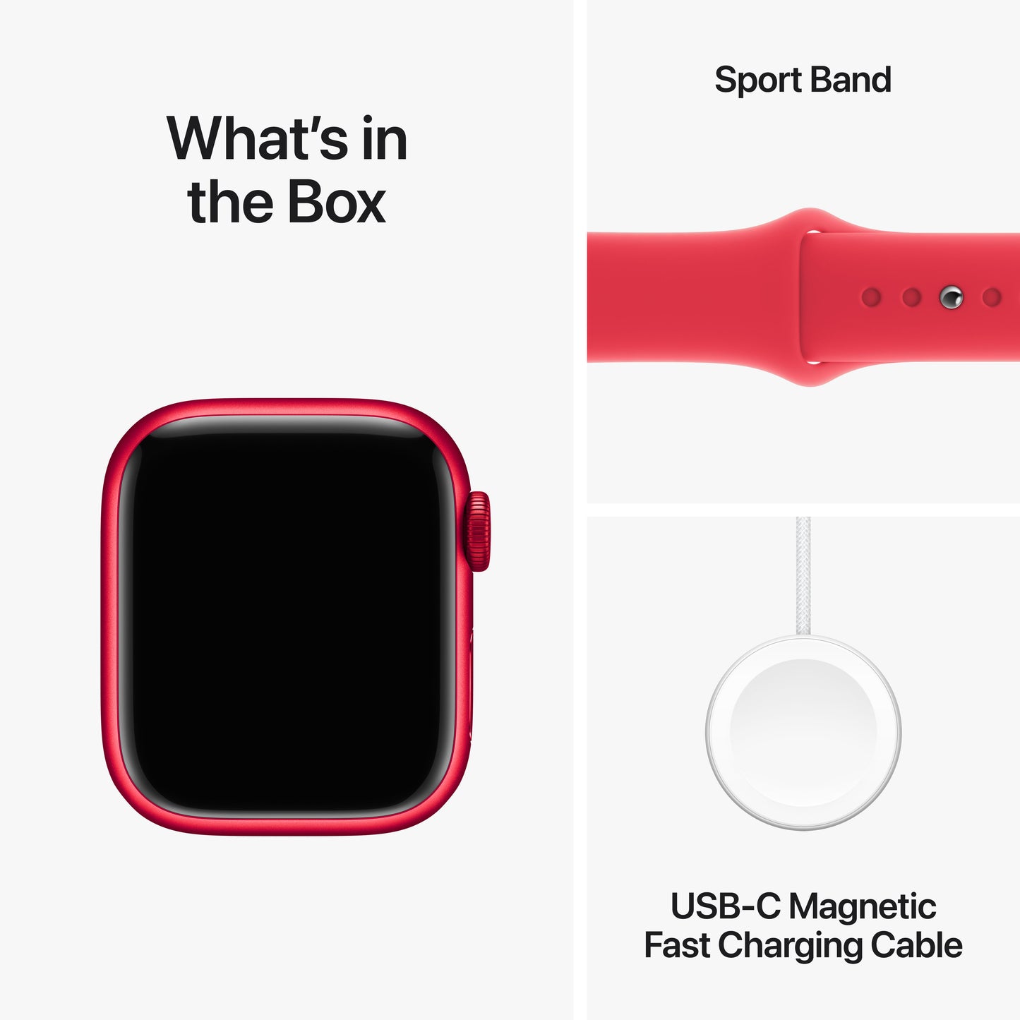 Apple Watch Series 9 GPS 41mm (PRODUCT)RED Aluminum Case with (PRODUCT)RED Sport Band - S/M - iSTYLE HR