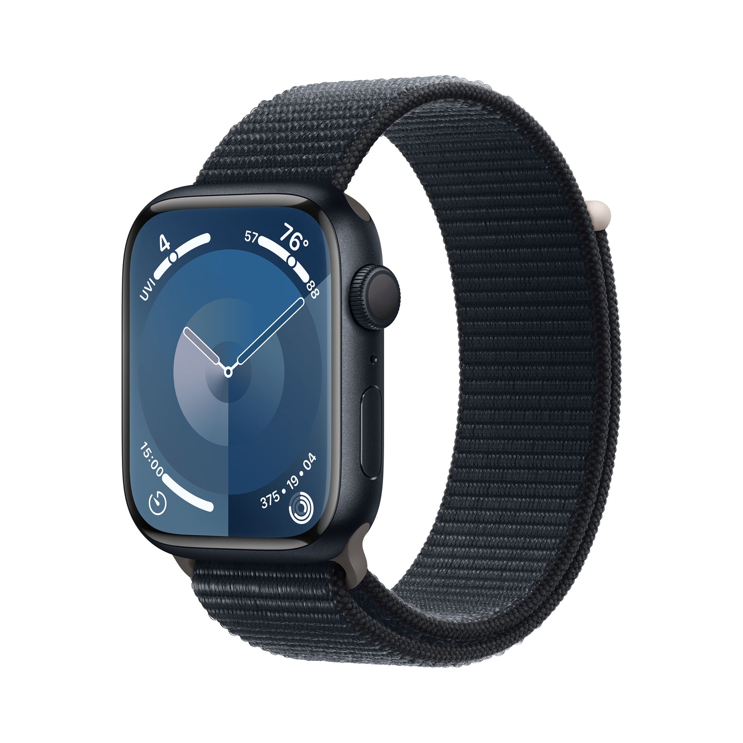 Apple Watch Series 9 GPS 45mm Midnight Aluminum Case with Midnight Sport Loop - iSTYLE HR