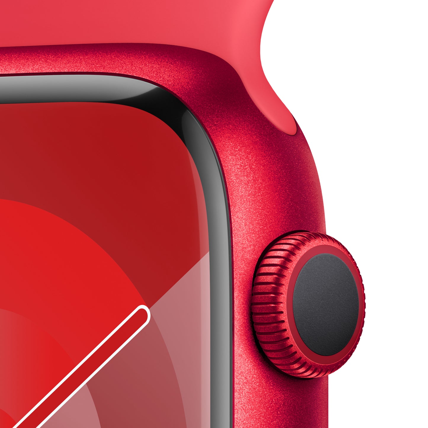 Apple Watch Series 9 GPS 45mm (PRODUCT)RED Aluminum Case with (PRODUCT)RED Sport Band - S/M - iSTYLE HR