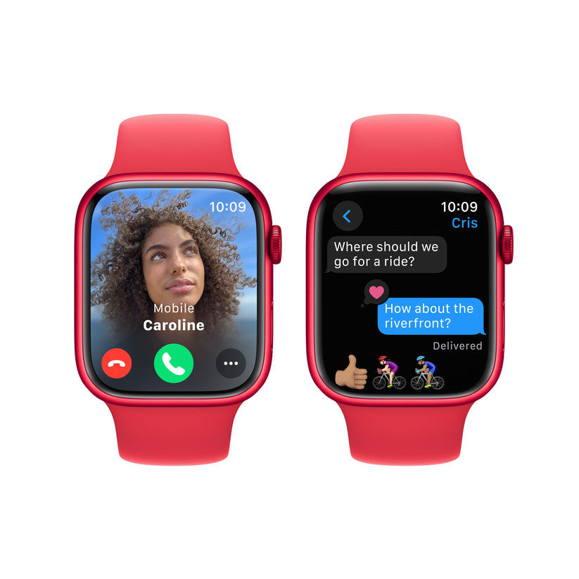 Apple Watch Series 9 GPS 45mm (PRODUCT)RED Aluminum Case with (PRODUCT)RED Sport Band - M/L - iSTYLE HR