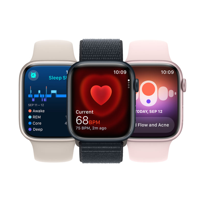 Apple Watch Series 9 GPS 45mm (PRODUCT)RED Aluminum Case with (PRODUCT)RED Sport Band - S/M - iSTYLE HR