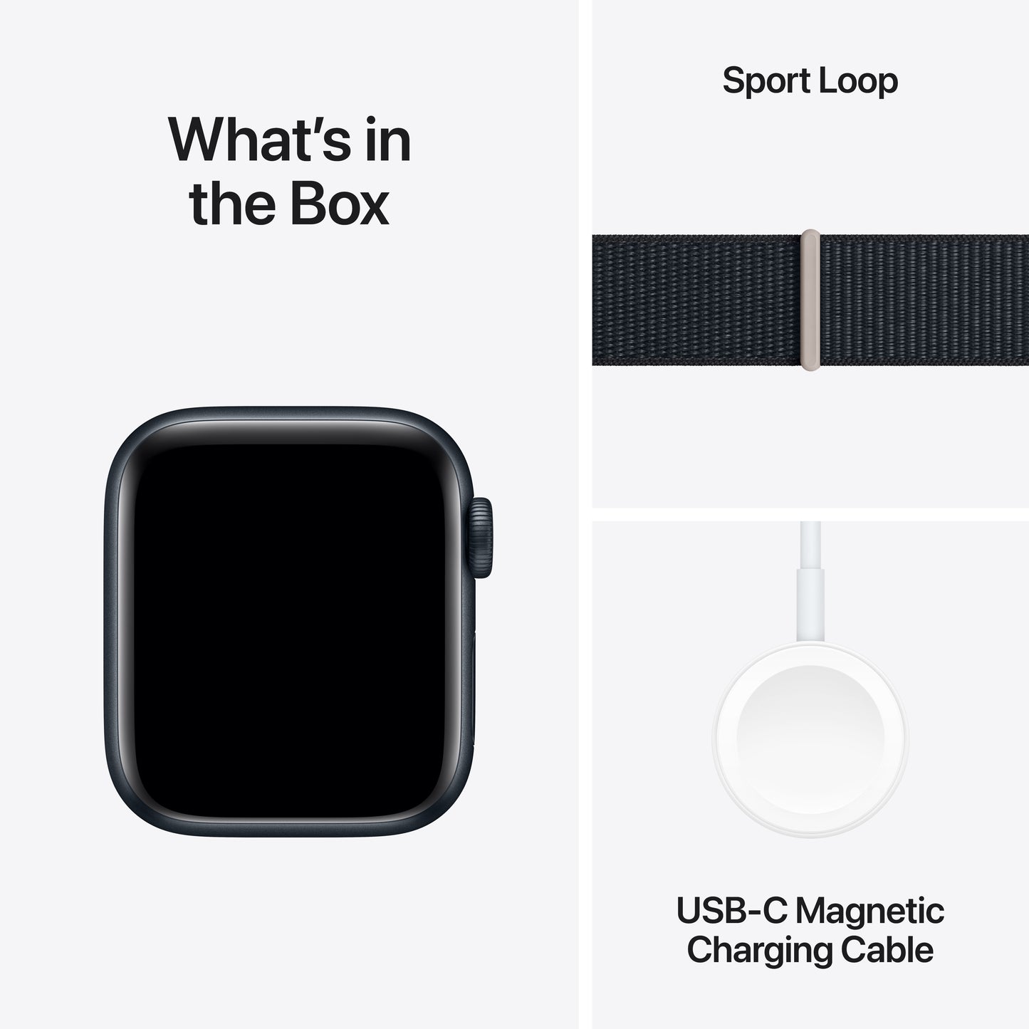 Apple Watch SE GPS 40mm Midnight Aluminum Case with Midnight Sport Loop - iSTYLE HR