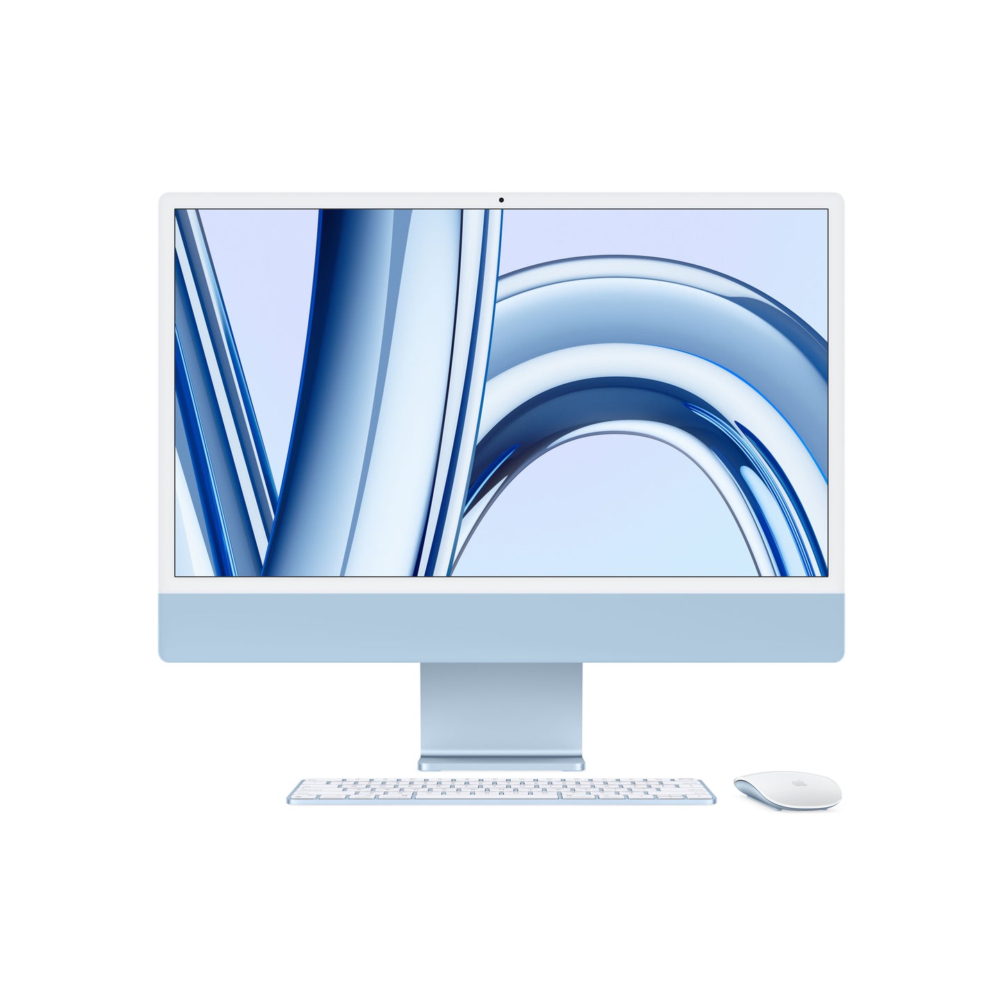 24-inch iMac with Retina 4.5K display: Apple M3 chip with 8‑core CPU and 10‑core GPU, 512GB SSD - Blue - iSTYLE HR