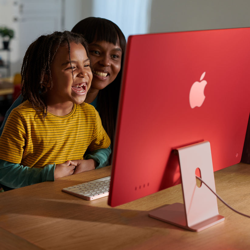 24-inch iMac with Retina 4.5K display: Apple M3 chip with 8‑core CPU and 10‑core GPU, 512GB SSD - Blue - iSTYLE HR