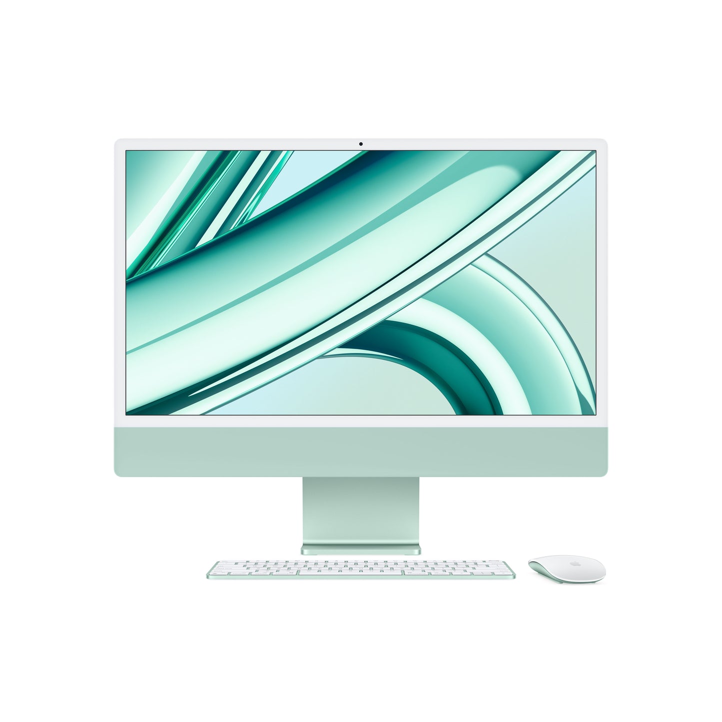 24-inch iMac with Retina 4.5K display: Apple M3 chip with 8‑core CPU and 10‑core GPU, 256GB SSD - Green - iSTYLE HR