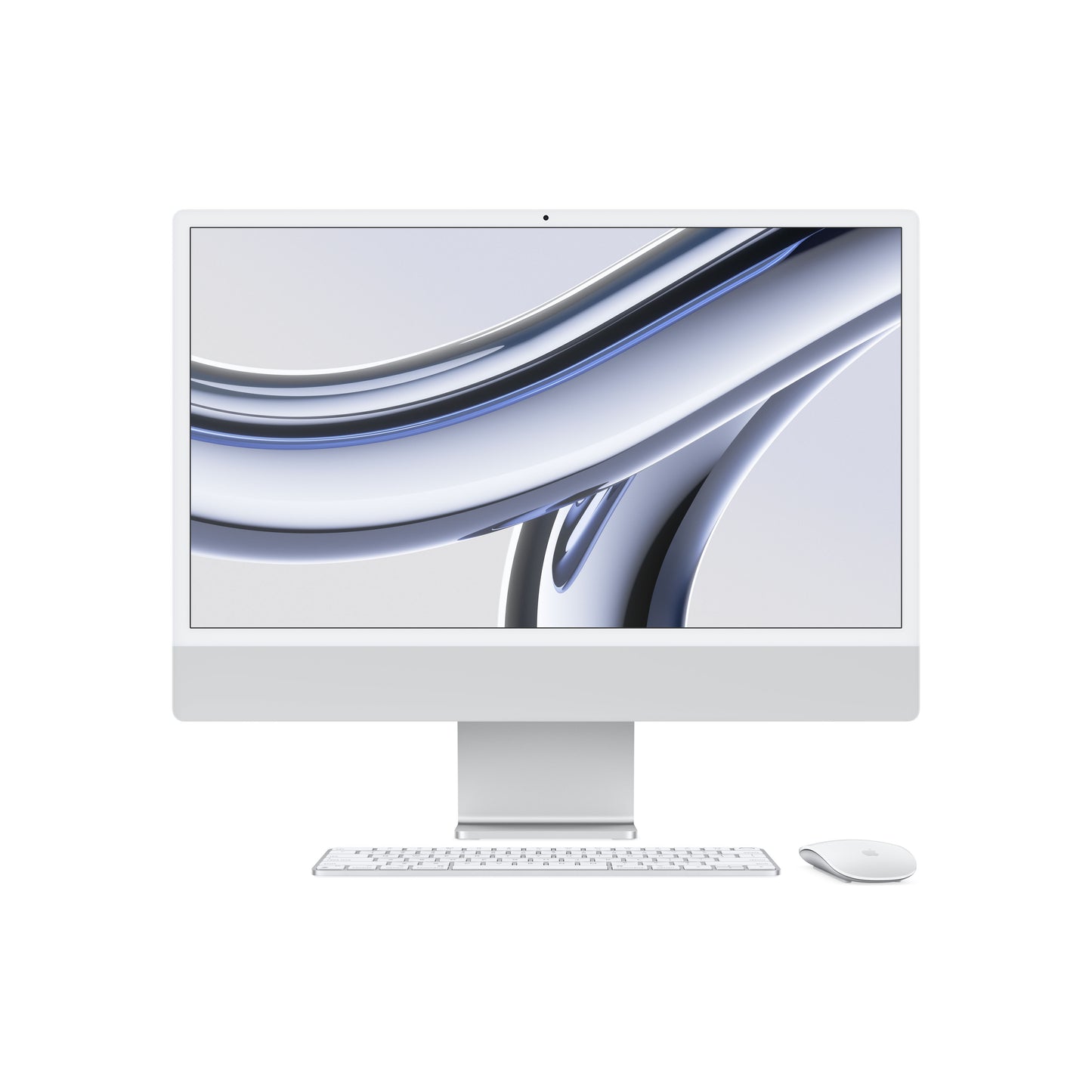 24-inch iMac with Retina 4.5K display: Apple M3 chip with 8‑core CPU and 10‑core GPU, 256GB SSD - Silver - iSTYLE HR