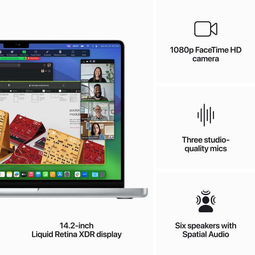 14-inch MacBook Pro: Apple M3 Pro chip with 12‑core CPU and 18‑core GPU, 1TB SSD - Silver - iSTYLE HR