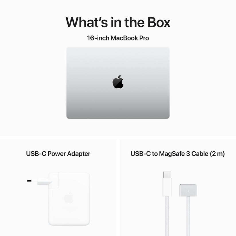 16-inch MacBook Pro: Apple M3 Max chip with 16‑core CPU and 40‑core GPU, 1TB SSD - Silver - iSTYLE HR