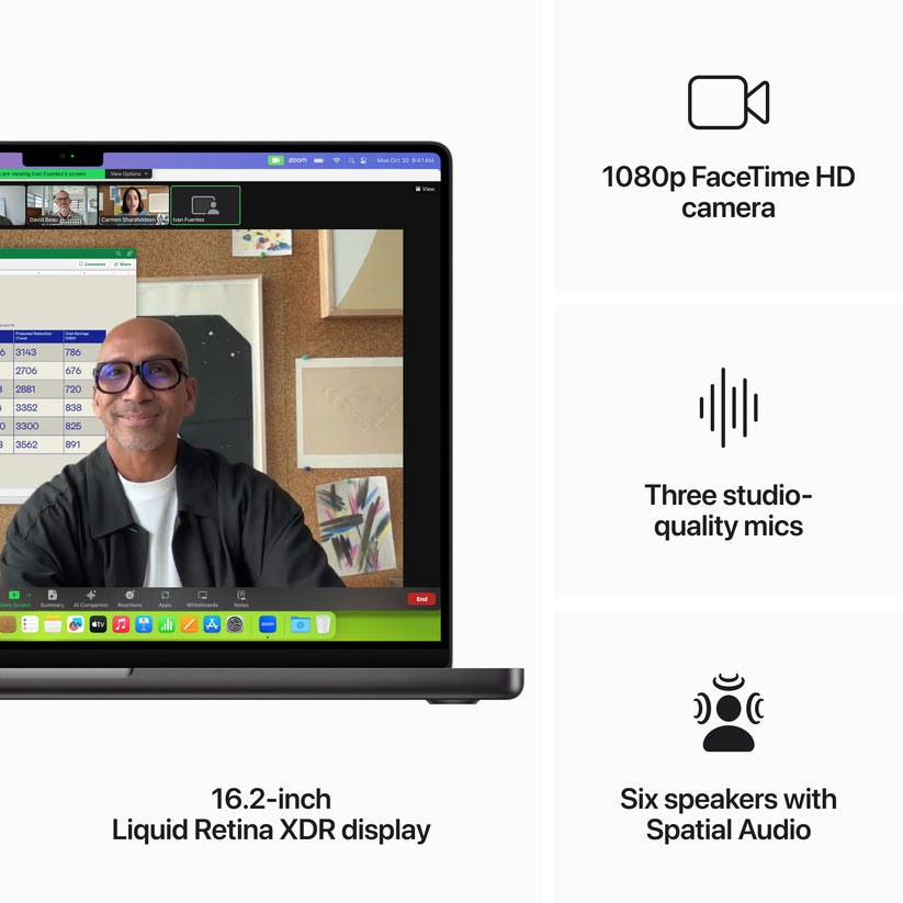 16-inch MacBook Pro: Apple M3 Max chip with 14‑core CPU and 30‑core GPU, 1TB SSD - Space Black - iSTYLE HR