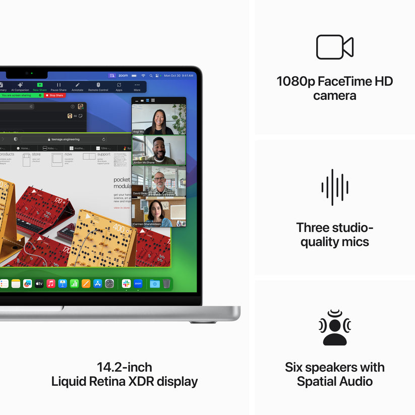 14-inch MacBook Pro: Apple M3 chip with 8‑core CPU and 10‑core GPU, 512GB SSD - Silver - iSTYLE HR