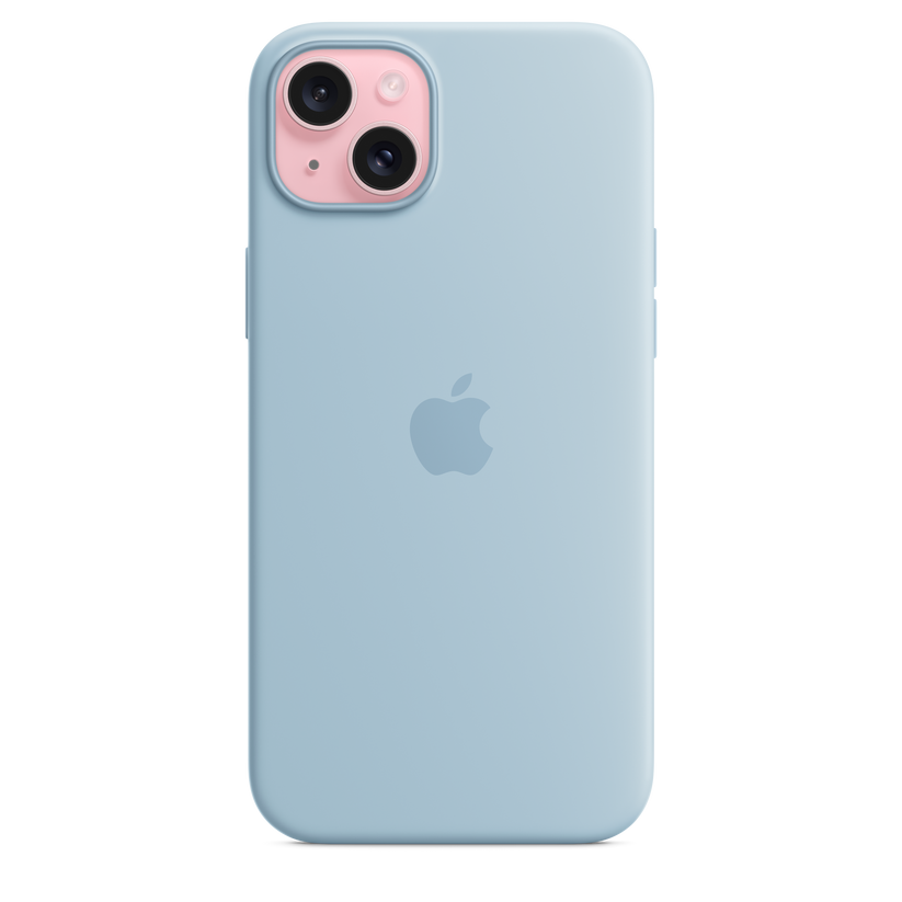 iPhone 15 Plus Silicone Case with MagSafe - Light Blue - iSTYLE HR