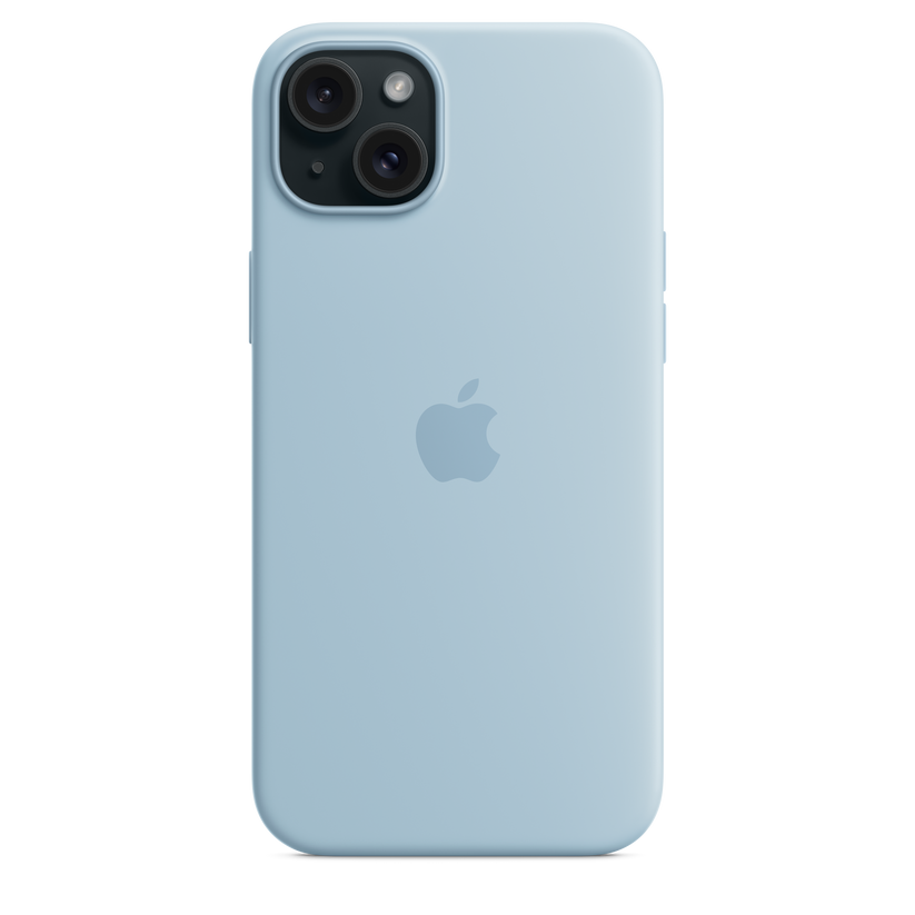 iPhone 15 Plus Silicone Case with MagSafe - Light Blue - iSTYLE HR