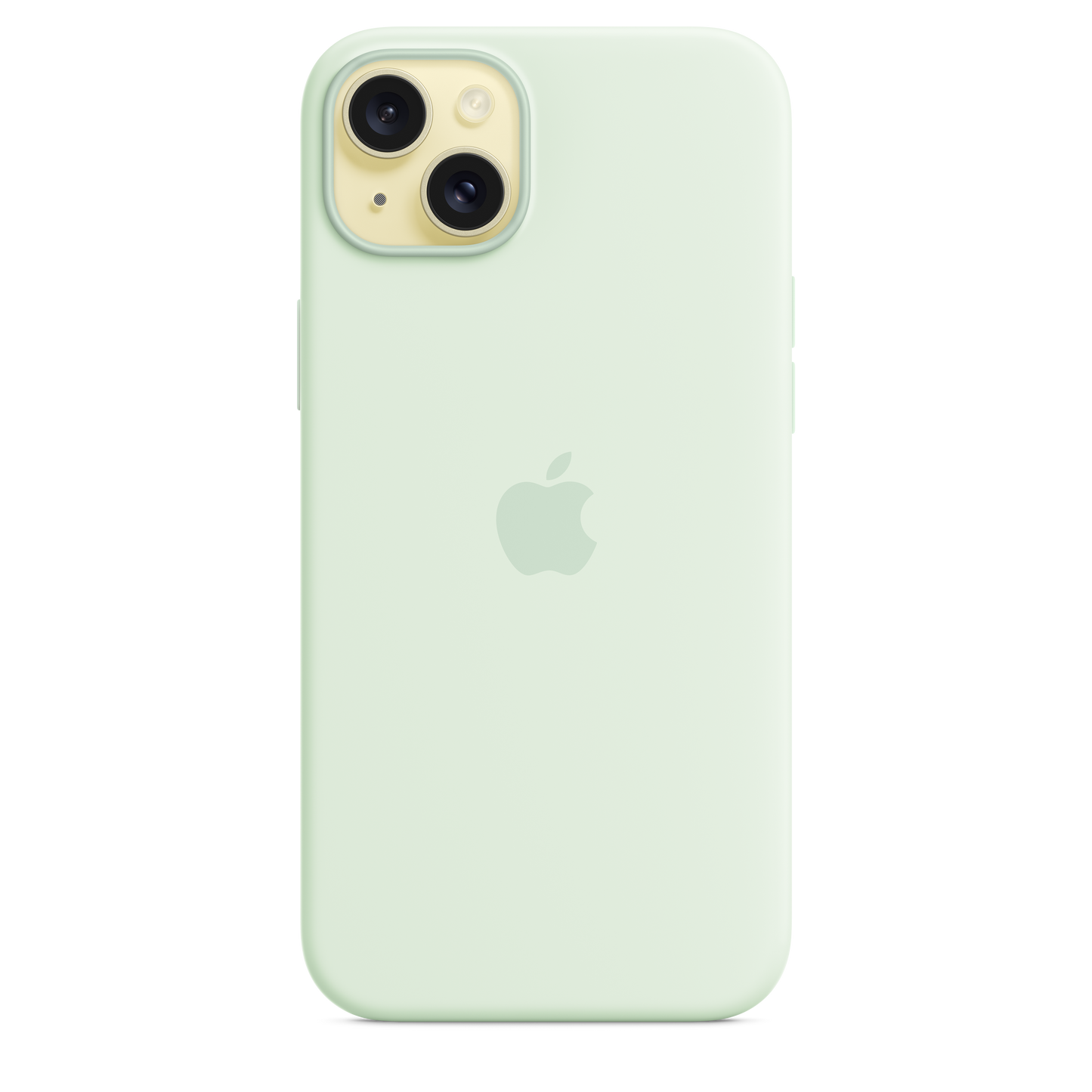 iPhone 15 Plus Silicone Case with MagSafe - Soft Mint - iSTYLE HR